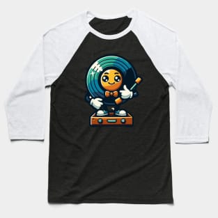 Cute Vinyl Player Baseball T-Shirt